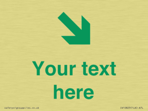 Custom Safe Condition inverse: Green Down right arrow